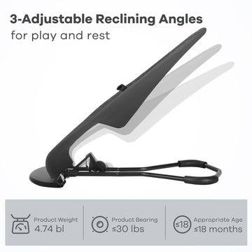 Hkai Baby Bouncer, Portable Baby Bouncer Seat For Babies 0-18 Months, 100% Cotton Fabrics, 3 Modes Of Use With Rocker And Statio