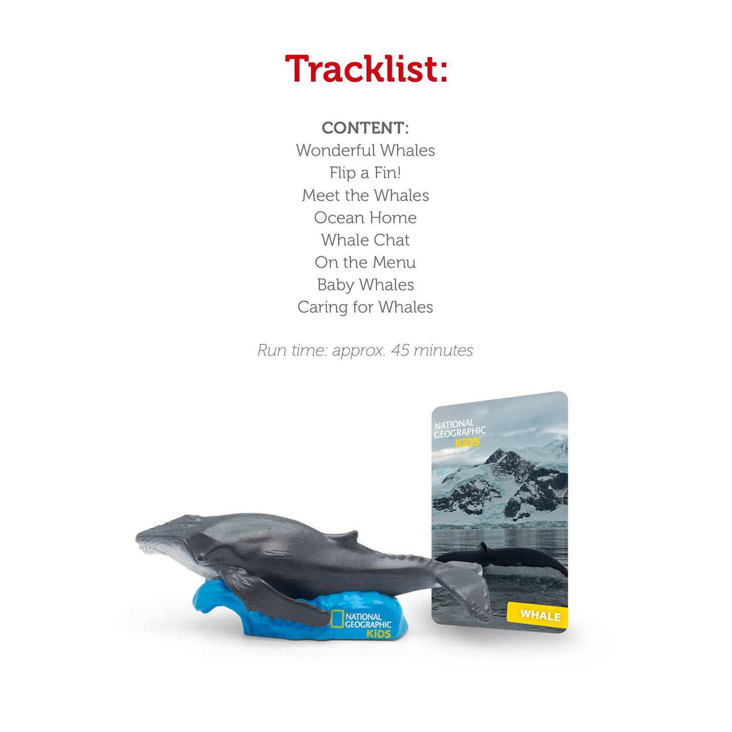 NATIONAL GEOGRAPHIC Whale Audio Play Character for Tonies