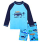 Huaaniue Baby Toddler Boy Swimsuit Rashguard Set Swimwear Upf 50+ Car 5-6 T