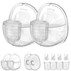 Two Full Sets Breast Pump Parts with 24mm Flange Compatible with Lansinoh Discreet Duo/NCVI/Nuliie/NICEGREEN Life/Zooawa S32 Bre