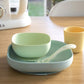 Beaba Silicone 4 Piece Baby Feeding Set, Suction Plates For Baby, Includes Plate, Bowl, Cup, 2Nd Stage Silicone Spoon, High Grad