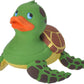 Wild Republic Rubber Ducks, Bath Toys, Kids Gifts, Pool Toys, Water Toys, Sea Turtle, 4