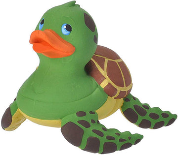 Wild Republic Rubber Ducks, Bath Toys, Kids Gifts, Pool Toys, Water Toys, Sea Turtle, 4
