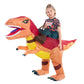 Hsctek Inflatable Dinosaur Costume Kids For Boys Girls, Inflatable Blow Up Riding Dinosaur Trex Costume Children, Inflatable Rid