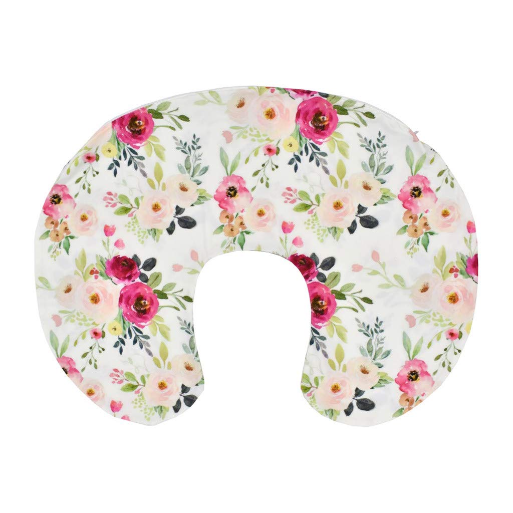Binory 22.5'X18' Newborn Cotton Breastfeeding Pillow Cover,Soft Comfortable Nursing Pillow Covers,Maternity Newborn Infant Bre