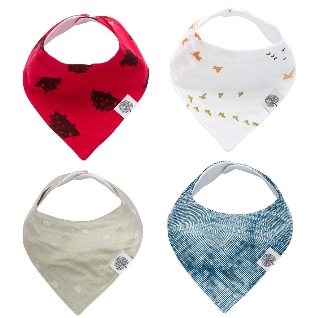 Parker Baby Bandana Drool Bibs 4 Pack Baby Bibs for Boys, Girls, Unisex - Parker Set