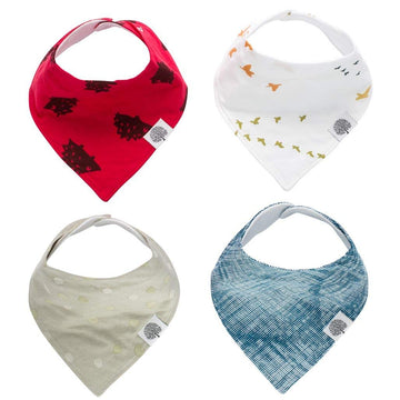 Parker Baby Bandana Drool Bibs 4 Pack Baby Bibs for Boys, Girls, Unisex - Parker Set