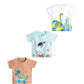 Yuv Infant Baby Boys & Girls 100% Cotton Printed Multicolor Half Sleeve T Shirts, Pack Of 3 (In, Age, 12 Months, 18 Months, Wt/B