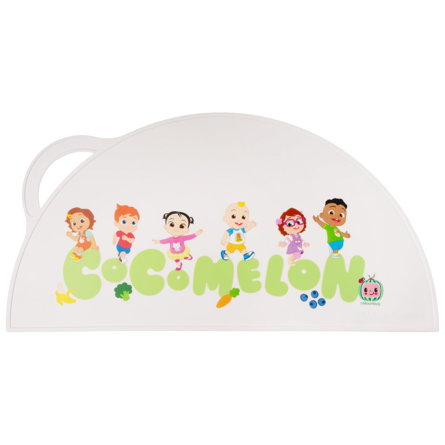 Cocomelon Silicone Placemats For Toddlers - Non Slip Placemats For Kids, Reusable Portable Kids Placemat For Dining Table, Baby