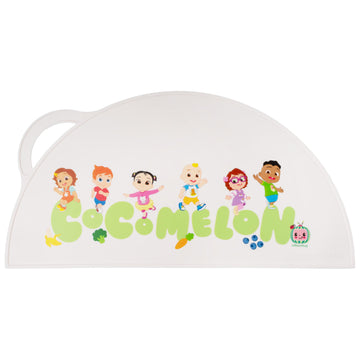 Cocomelon Silicone Placemats For Toddlers - Non Slip Placemats For Kids, Reusable Portable Kids Placemat For Dining Table, Baby
