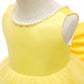 Baby Girl Yellow Dress,Party Christmas Earster Wedding Flower Sleeveless Floor Length Tutu Tulle Dance Gown 1St Birthday 18Month