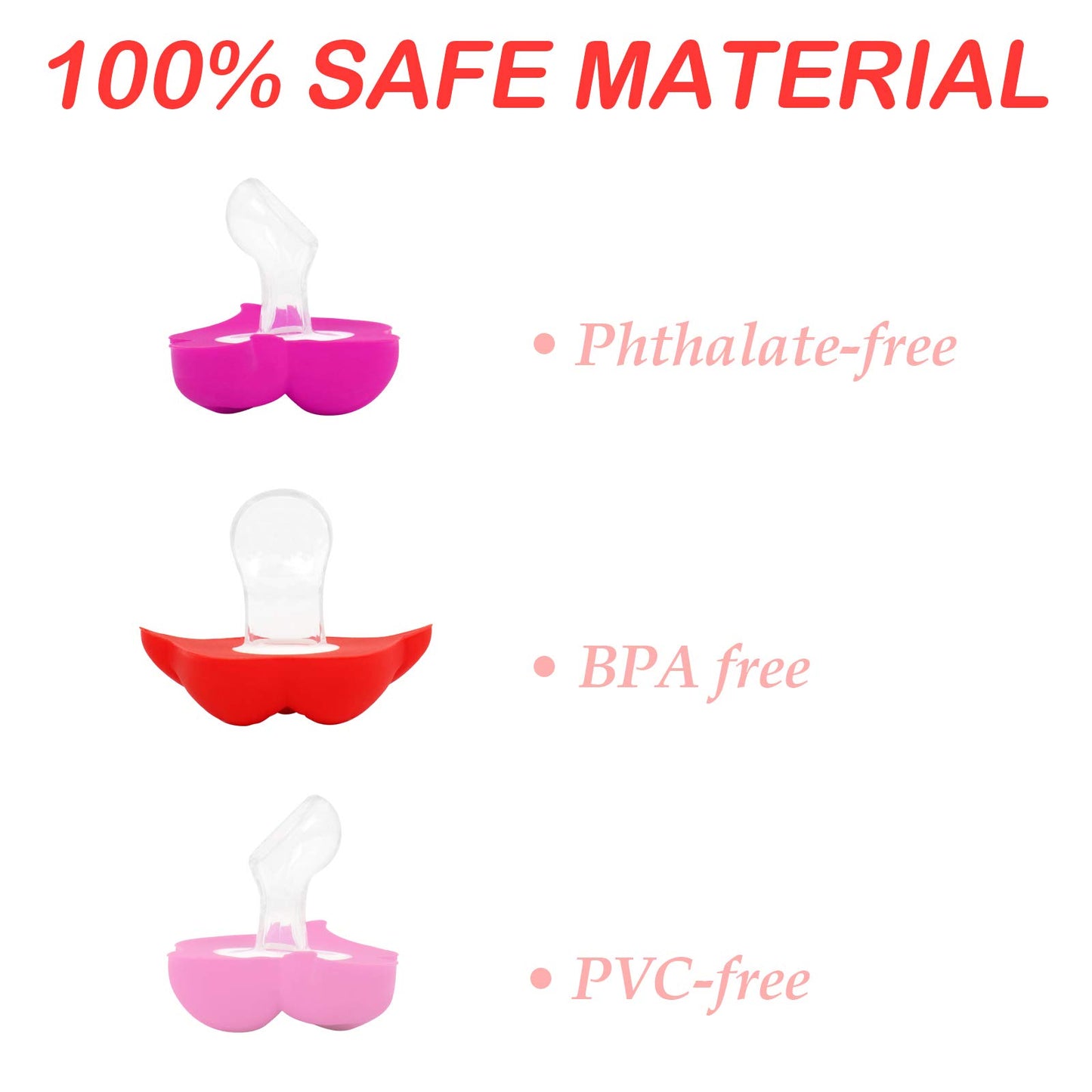 3Pcs Infant Pacifier, Funny Lips Baby Pacifiers, Soft Silicone Cute Pacifier Design With Kiss Lip, Cute Pacifier Lovely Mommy'S