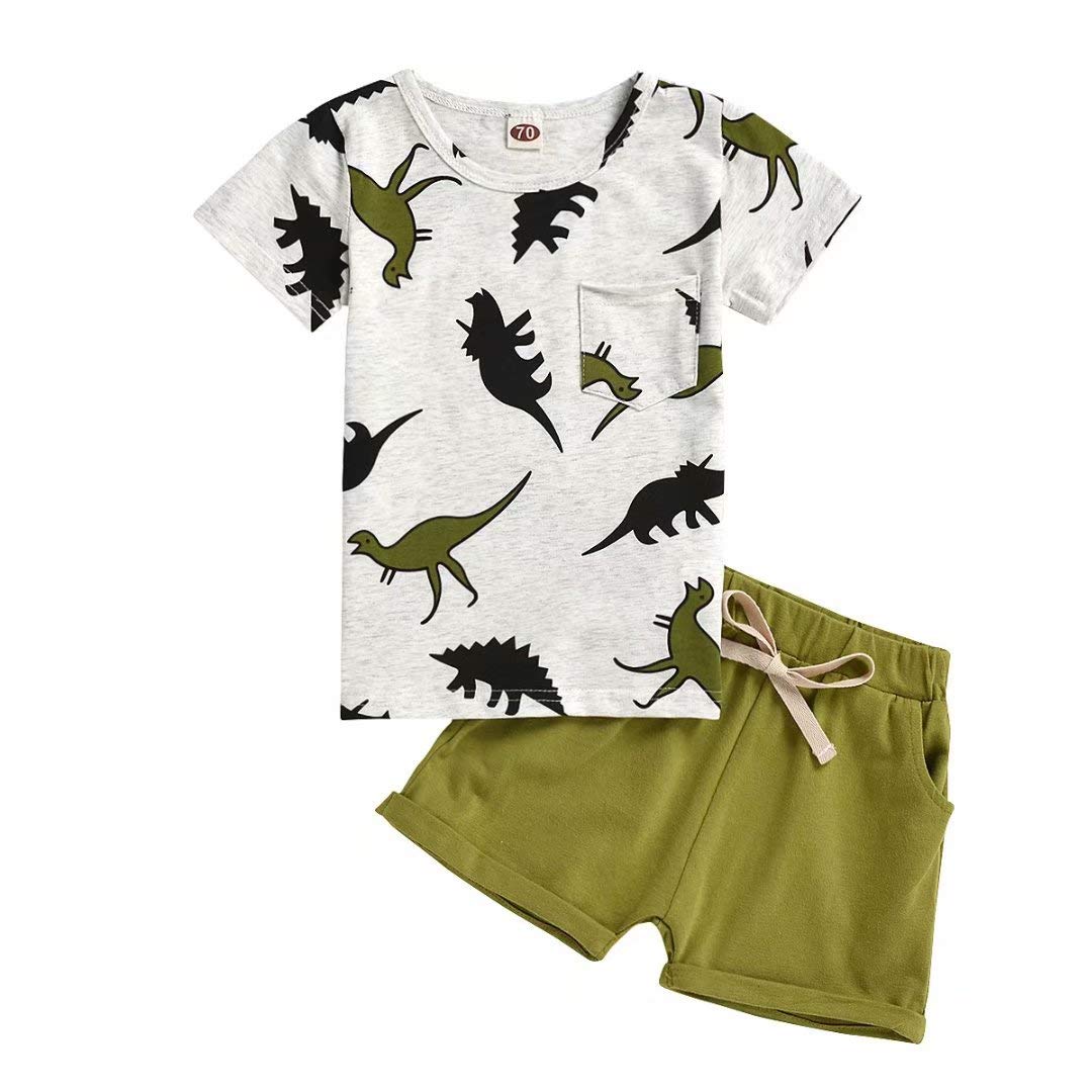 Clothes For 3 Year Old Boys Baby Boys Summer Outfits Dinosaur T-Shirt – Cutebaby WBBAPB08T7KJHWT