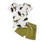 Clothes For 3 Year Old Boys Baby Boys Summer Outfits Dinosaur T-Shirt & Shorts Set 2 Piece