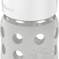 Lifefactory 8-Ounce Wide Neck Glass Baby Bottle With Protective Silicone Sleeve And Pivot Straw Cap, Stone Gray (Lg2241Wcg4)