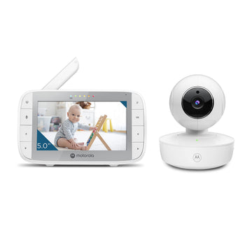 Motorola Nursery 2-Way Audio VM36XL Baby Monitor with Camera, 5 Color Screen, Cry Detection, Night Vision, Remote Tilt and Zoom, Temperature Monitoring, Rechargeable