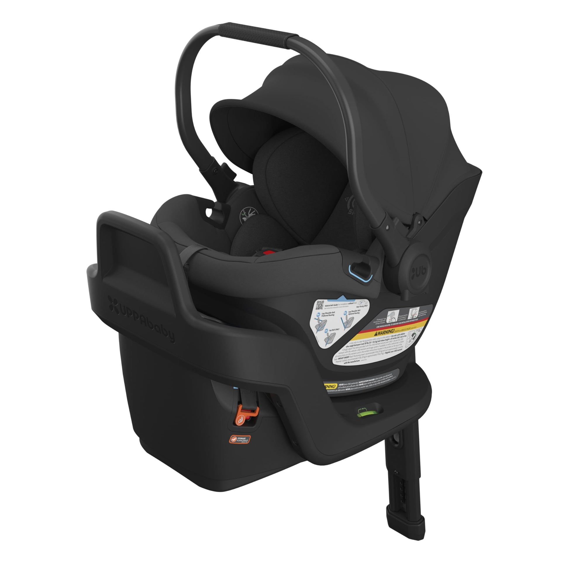 Uppababy Aria Lightweight Infant Car Seat/Just Under 6 Lbs For Easy Portability/Base With Load Leg + Infant Insert Included/Dire