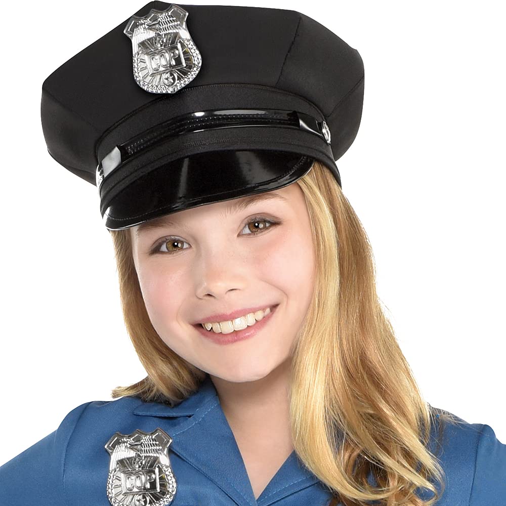 Party City Officer Cutie Cop Costume For Girls - Includes Dress, Hat, Belt, Glovelettes, & Handcuffs - Costumes For Halloween, B