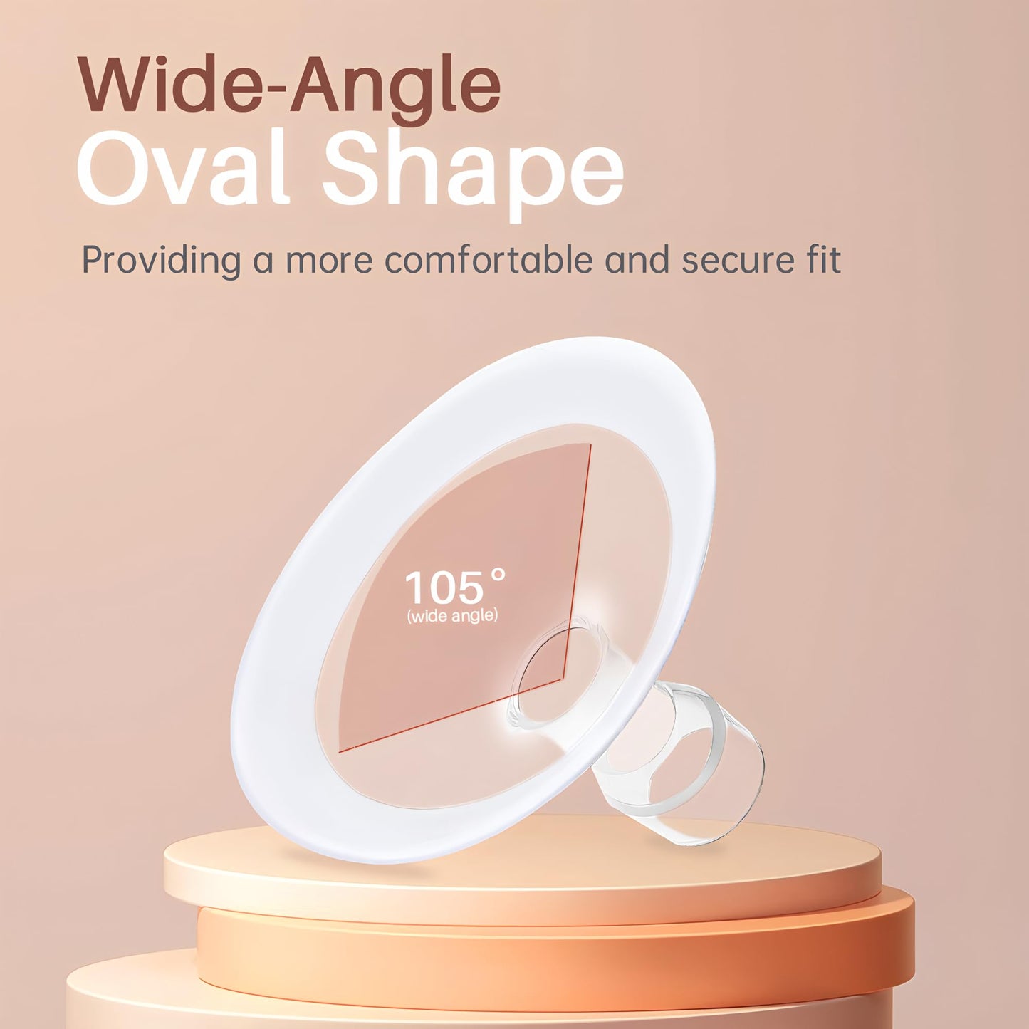 Pumpmom-Us 19Mm And 21Mm Oval Flanges Compatible With Medela Breast Pump Parts, Replace Nipple Shields For Pump In Style Persona