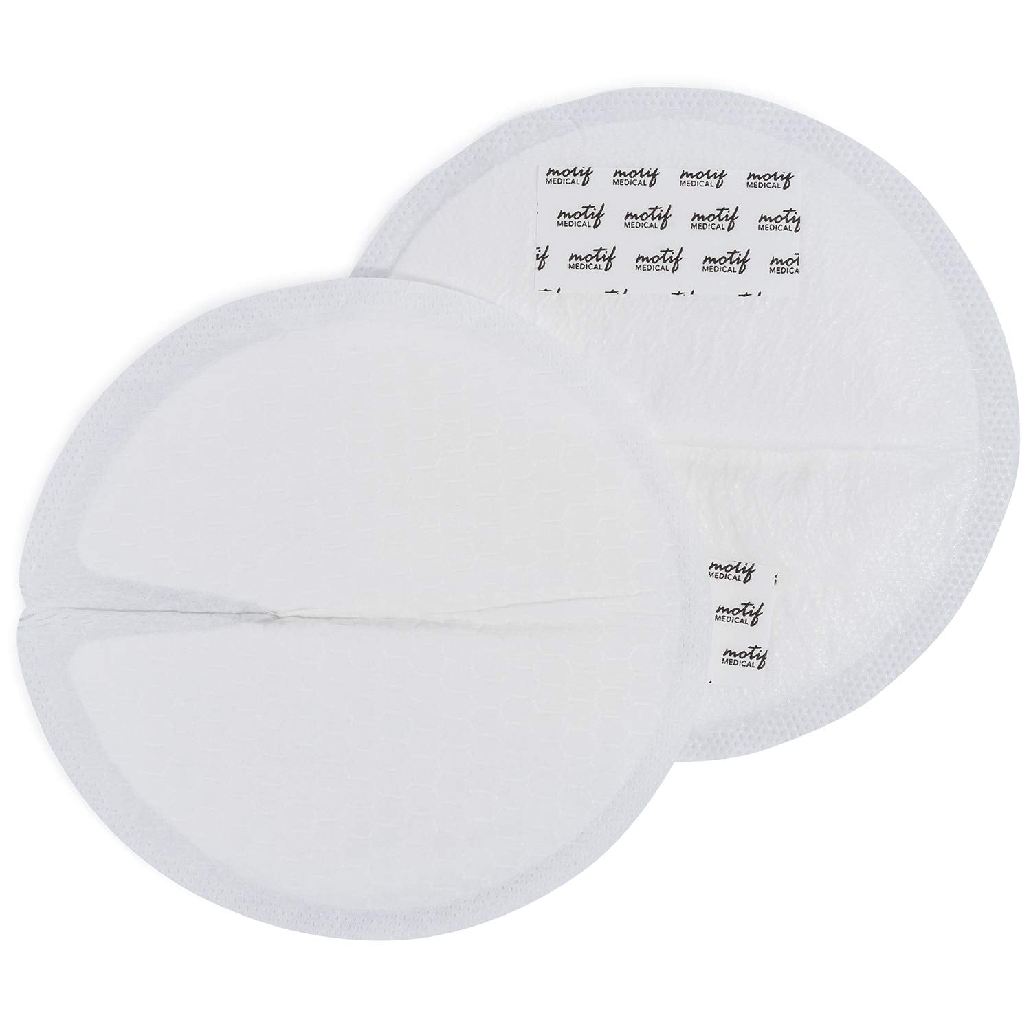 Motif Medical, Nursing Pads Breathable, Natural Material, Excellent Absorbency And Leak Protection, Adhesive Strips - Pack Of 60
