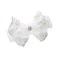 BBTDIN Baptism Christening Headbands Baby Girls Flower Lace Hair Hand White Bow BBG11 (Big Bow)