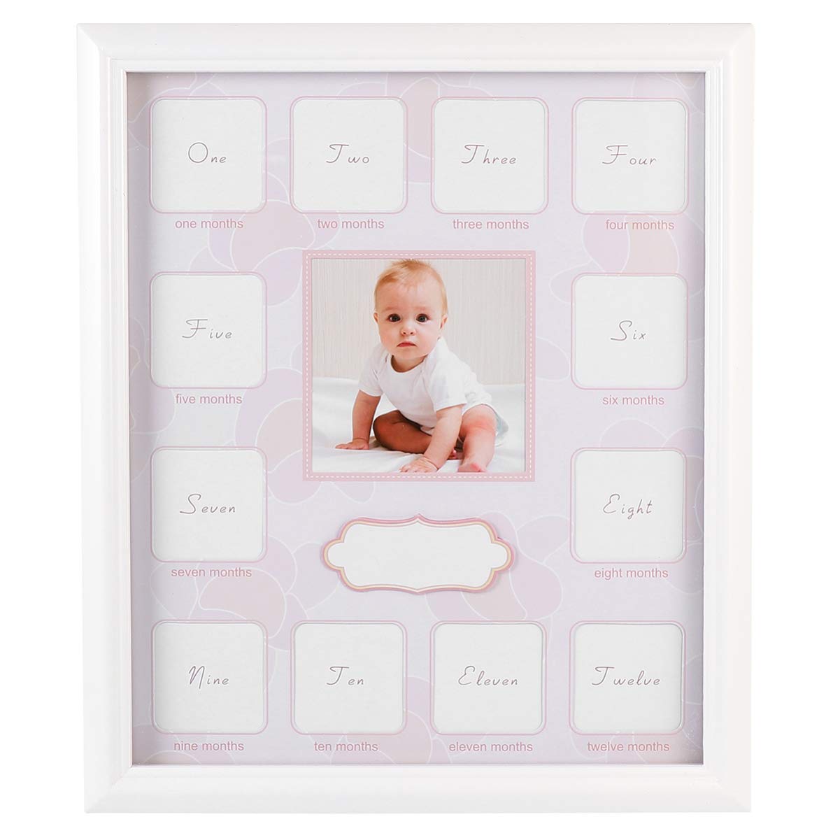 VOSAREA Baby First Year Picture Frame 12 Months Baby Keepsake Frame Gr ...