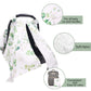 Tanofar Car Seat Cover Baby, Carseat Covers Baby Boy Girl, Peekaboo Opening Infant Car Seat Cover For Winter, Warm & Cozy, Green