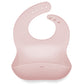 Ali+Oli Silicone Bib (True Pink) Waterproof Silicone Bibs for Babies & Toddlers, Adjustable Baby Feeding Bib, Food-Grade Silicon