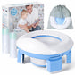 Zollyss Potty Training Seat For Boys And Girls, Fits Round & Oval Toilets, NonSlip With Splash Guard, Includes Free Storage Hoo