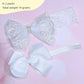 Nishine 2 Pack Baptism White Newborn Bowknot Headbands Baby Christening Hair Bows Headwrap Toddler Hairband (Bowknot -2 Pack)