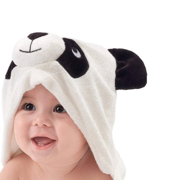 Hiphop Panda Bamboo Hooded Baby Towel - Soft Hooded Bath Towel For Babie, Toddler,Infant, Perfect For Boy And Girl (Panda, 30 X