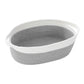 BNF Cotton Rope Basket Sturdy Woven Basket with Handle for Nursery Towels Diaper White Gray | Home & Garden | Household Supplies