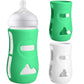 BUSOHA 2 Pack Silicone Sleeves for Avent Natural Baby Bottles - Anti Breakage Baby Bottle Sleeves for Avent Glass Baby Bottles,C