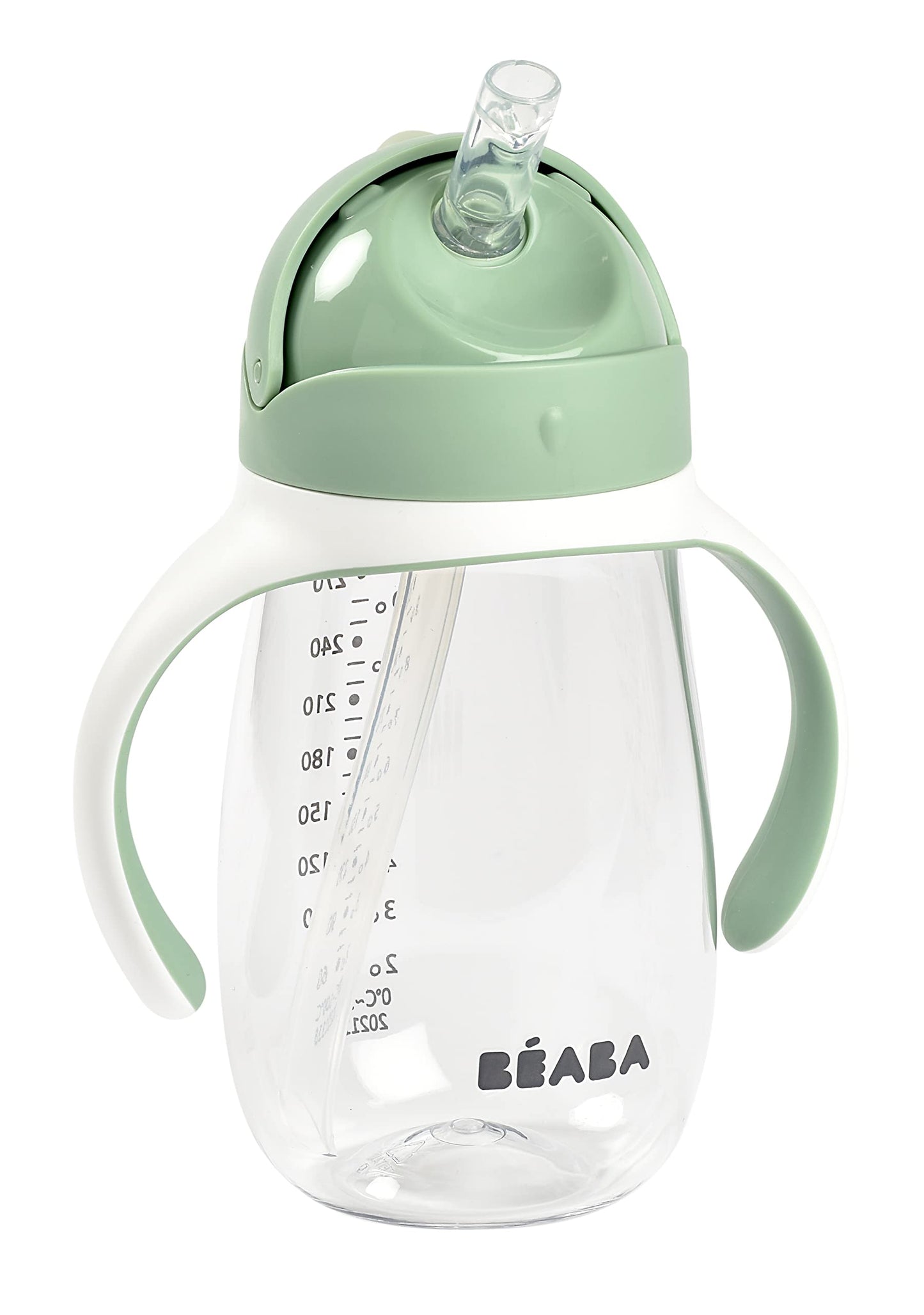 Beaba 2-In-1 Sipper Water Bottle, Anti Spill Straw Cup With Soft Silicone Straw For Toddlers, 100% Waterproof, Easy To Open, Rem