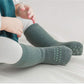 Baby Non Slip Grip Socks Toddler Knee High Anti Skid Crew Slipper Crawling Socks For Girls Boys Newborn (M(1-3T))