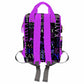 Artsadd Custom Monogram Baby Backpack Gifts For Mom, Personalized Black And Purple Hearts Diaper Bag With Stroller Straps Large