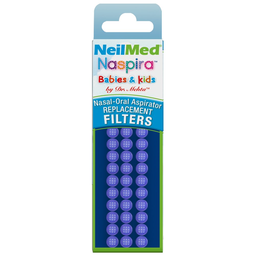 Neilmed Naspira Filter Replacements, Blue, 30 Count