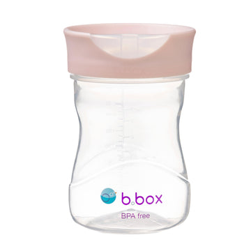 B.Box Sippy Cup  240Ml Free Flow Sipper | SpillProof Training Cup For Babies & Toddlers | BpaFree, Easy Grip  Pink