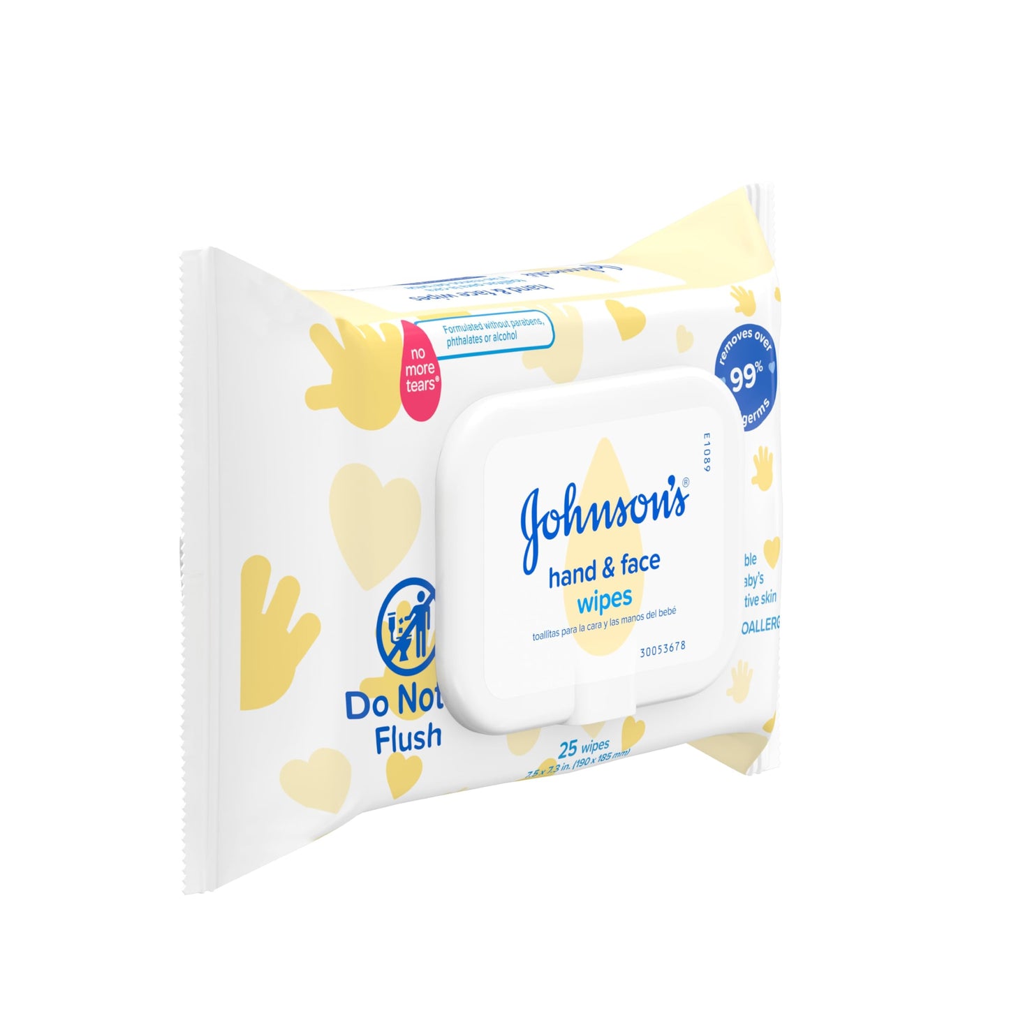 Johnson'S Baby Disposable Hand & Face Cleansing Wipes, Pre-Moistened Disposable Baby Wipes Gently Remove 99% Of Germs & Dirt Fro