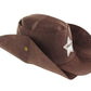 A&J Design Halloween Baby Boys' Western Cowboy Romper Sets With Scarf And Hat (6-12 Months, Brown)