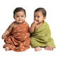 PIMPOM FASHIONS Muslin Cotton Baby Bath Towel 100% Cotton, 50x100 cm  Ultra Soft, Absorbent & Quick Dry Towel for Newborn and K