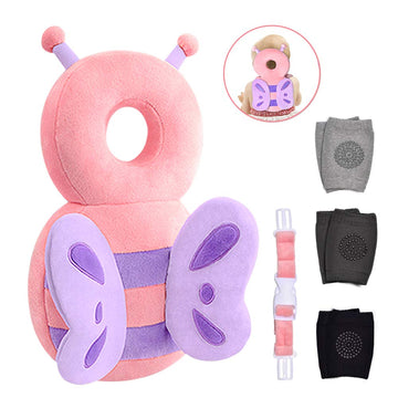 Okydoky Baby Head Protector & Baby Knee Pads For Crawling,Toddlers Head Safety Pad Adjustable Backpack,Baby Back Protection For