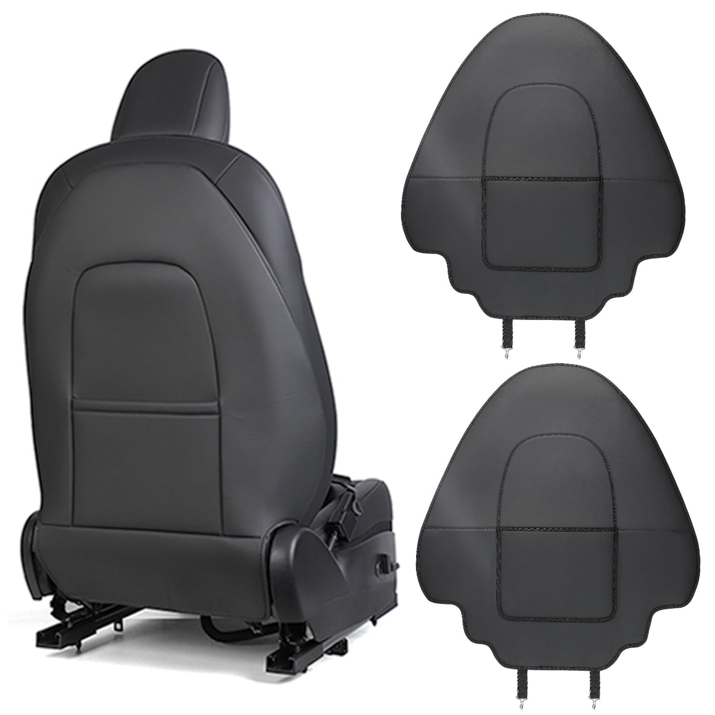 Evmods Upgrade 2024 For Tesla Model Y/3/S/X Accessories Back Seat Cover Seatback Protector For Kids Kick Protector Mats Waterpro