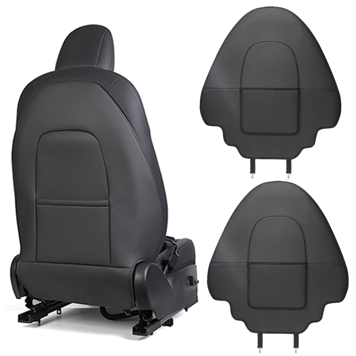 Evmods Upgrade 2024 For Tesla Model Y/3/S/X Accessories Back Seat Cover Seatback Protector For Kids Kick Protector Mats Waterpro