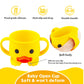 Linowos Toddler Cup, Silicone Training Cup, Baby Led Weaning Cup With Double Handle, Baby Open Cup, Unbreakable, 7Oz, 6+ Months