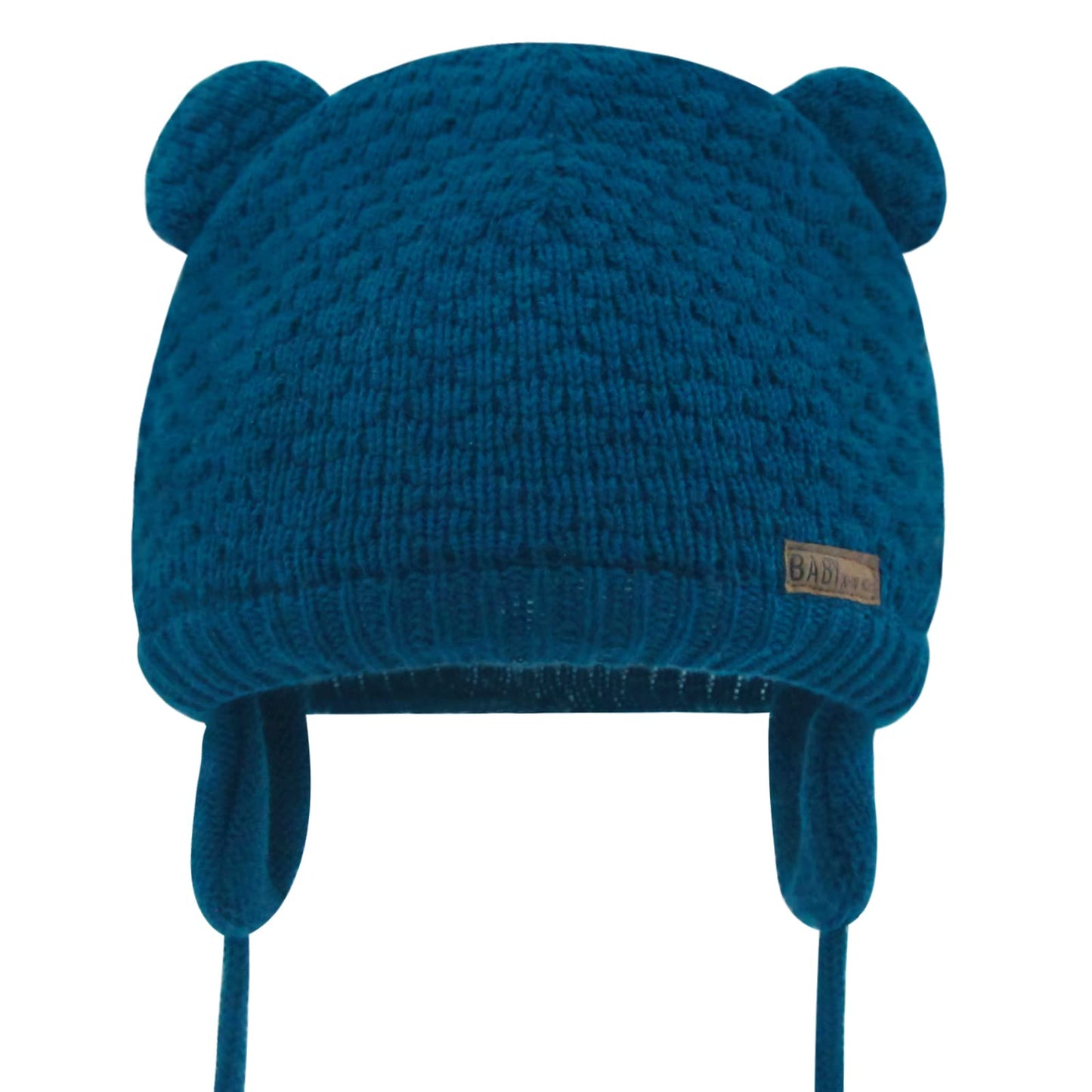 Duoyeree Kids Baby Hat Soft Warm Cable Knit Beanie Toddler Girl Fall Winter Hats(Star Blue,12-18 Months)
