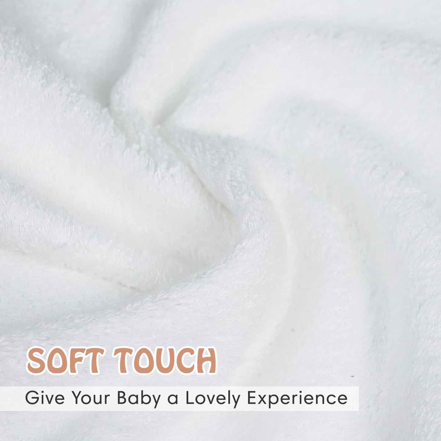 Reusable Organic Baby Washcloths Set: 6 Packs 10 * 10 Ultra Soft Wash Cloth Viscose From Bamboo Absorbent Infant Newborn Bath Fa
