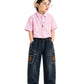 A.T.U.N. (ALL THINGS UBER NICE) Baby Boys Stylish Denim Jeans Pant with Cute Keychain Charm | Soft Stretchable Fabric with Elast