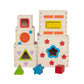 Hape Pyramid of Play Wooden Toddler Wooden Nesting Blocks Set, L: 5.5, W: 5.5, H: 5.5 inch