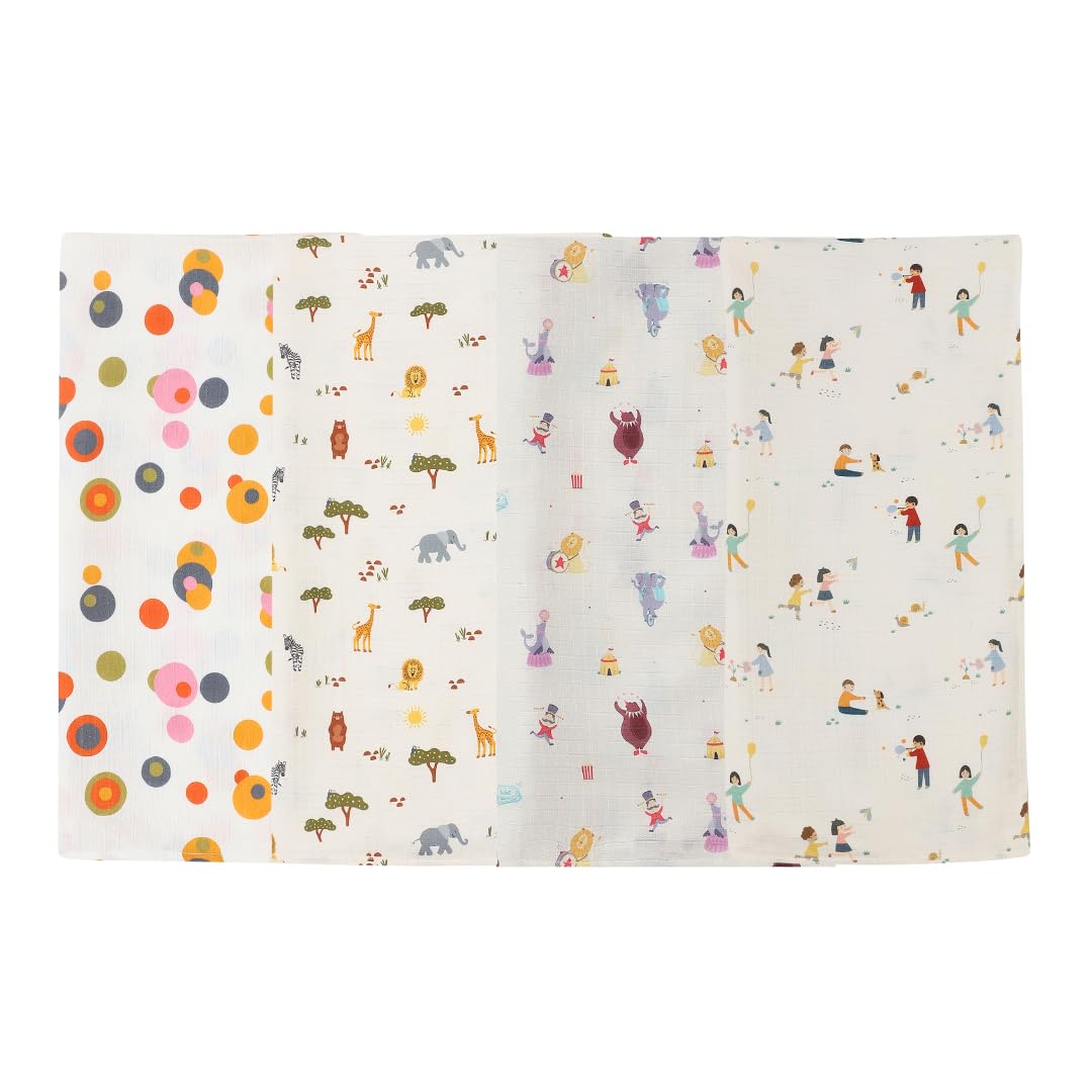 DULAAR Organic Muslin Swaddle (Set of 4)